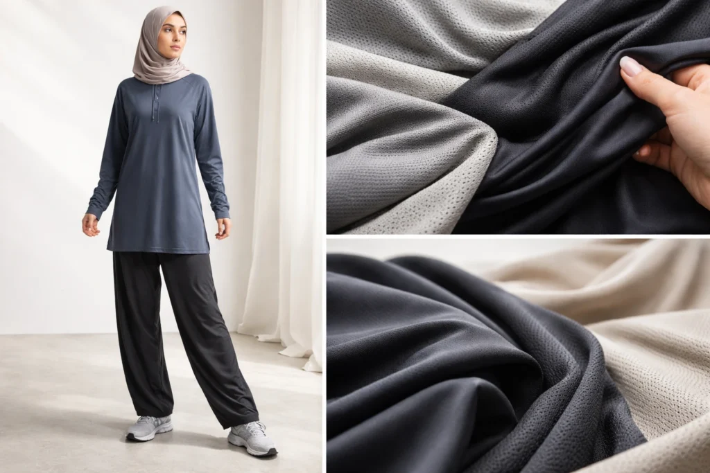 پارچه مناسب دوخت لگ ورزشی زنانه